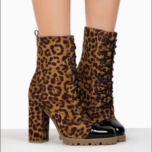 Never worn booties, MISS LOLA.